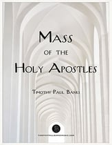 Mass of the Holy Apostles SATB choral sheet music cover
